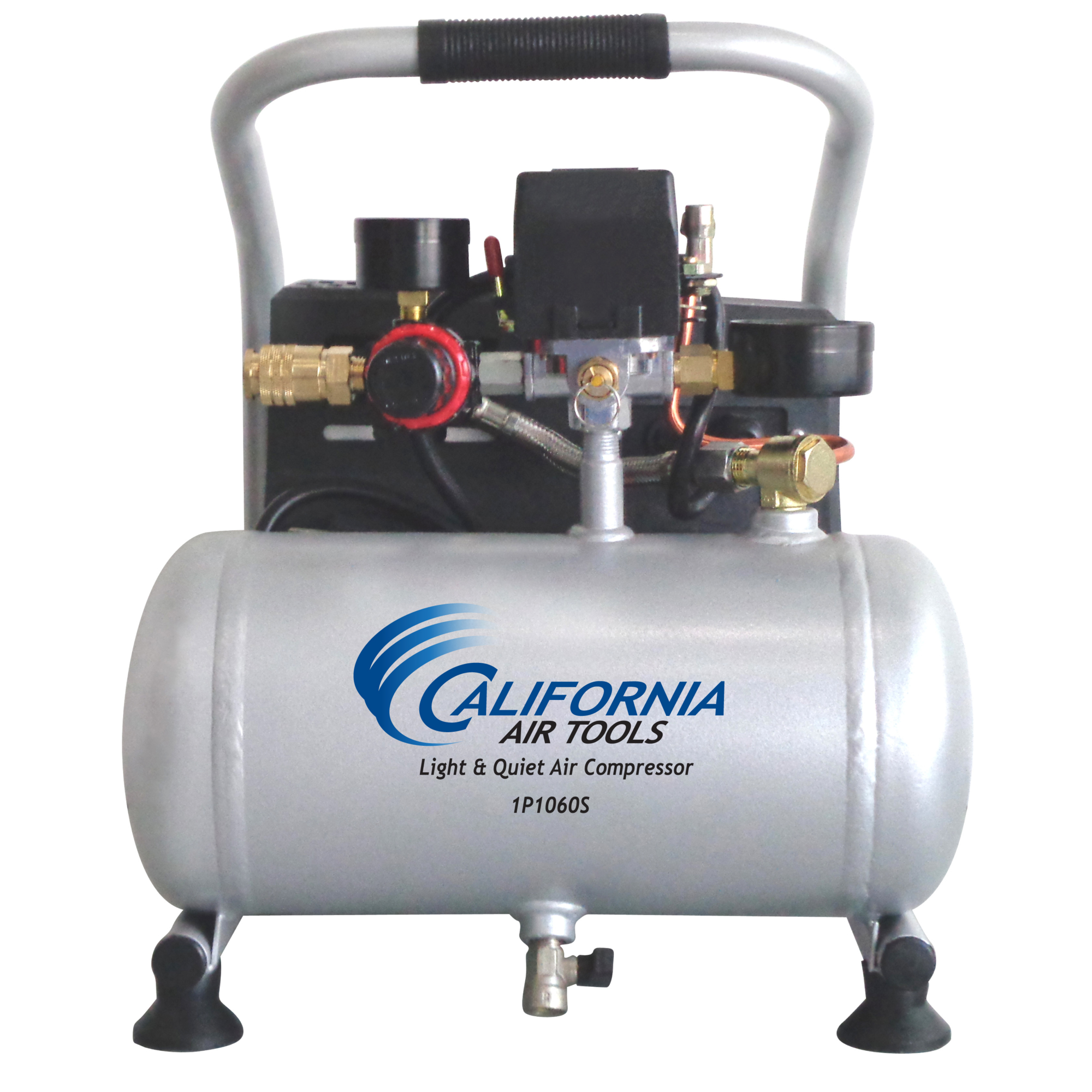 California Air Tools, 1 Hp Portable Air Compressor, Horsepower 0.6 HP, Air Tank Size 1 Gal, Volts 110 Model# 1P1060S